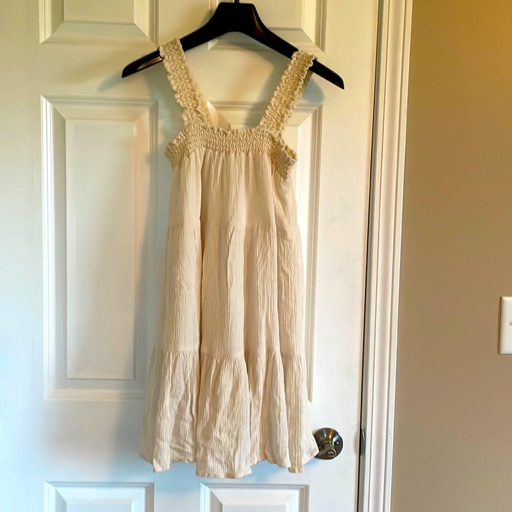 Cream babydoll dress